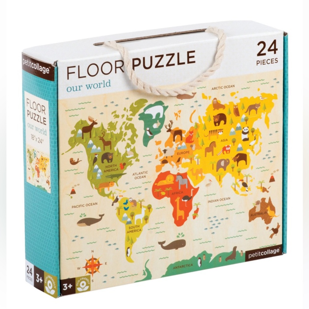 Petite Collage Our World 24 Piece Floor Puzzle